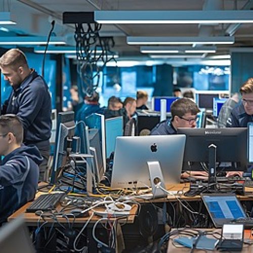 pngtree it technicians repairing computers and troubleshooting servers image 16753891